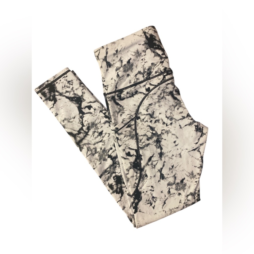 Marble Print Leggings GUC M